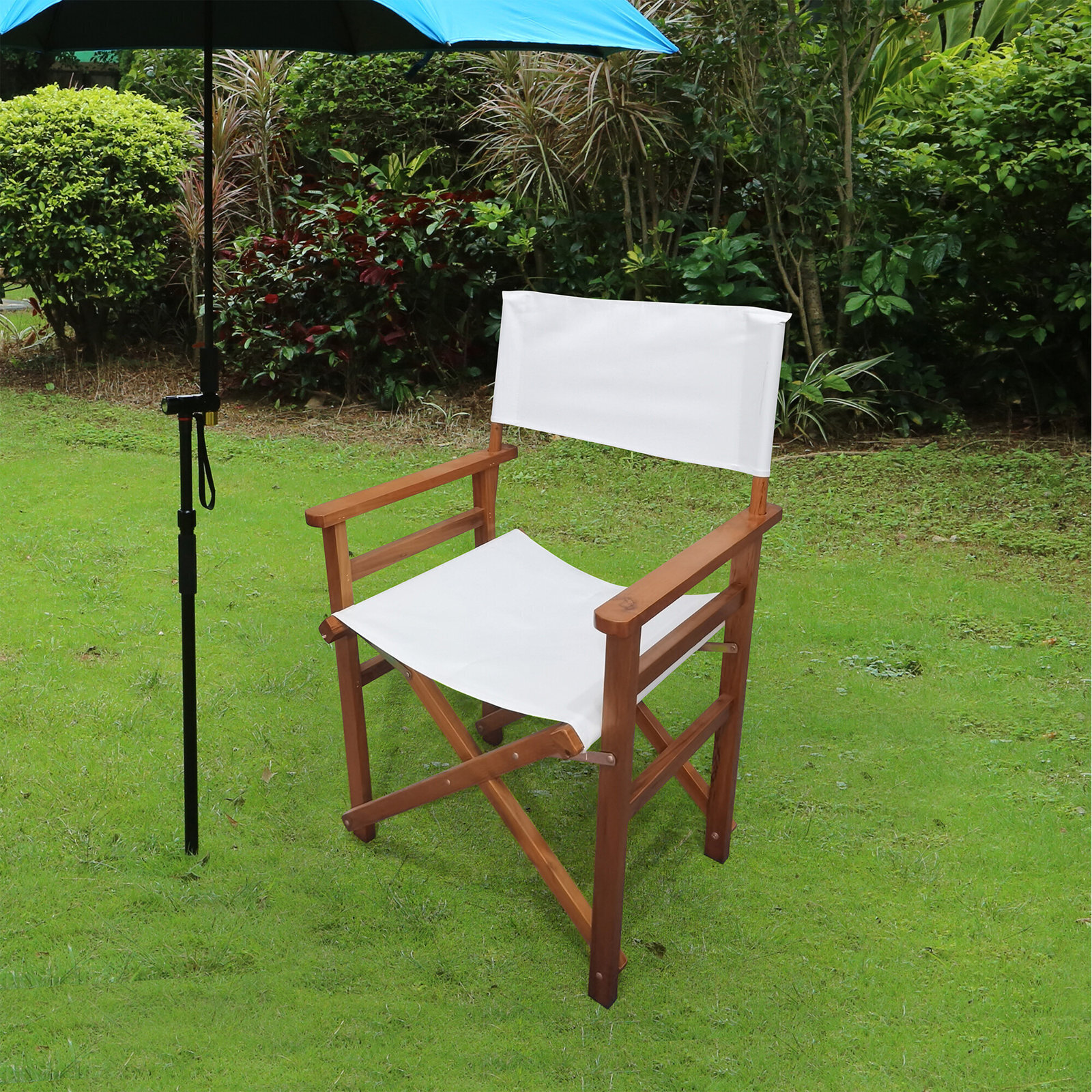 Outdoor Canvas Patio Chairs (Set of 2)