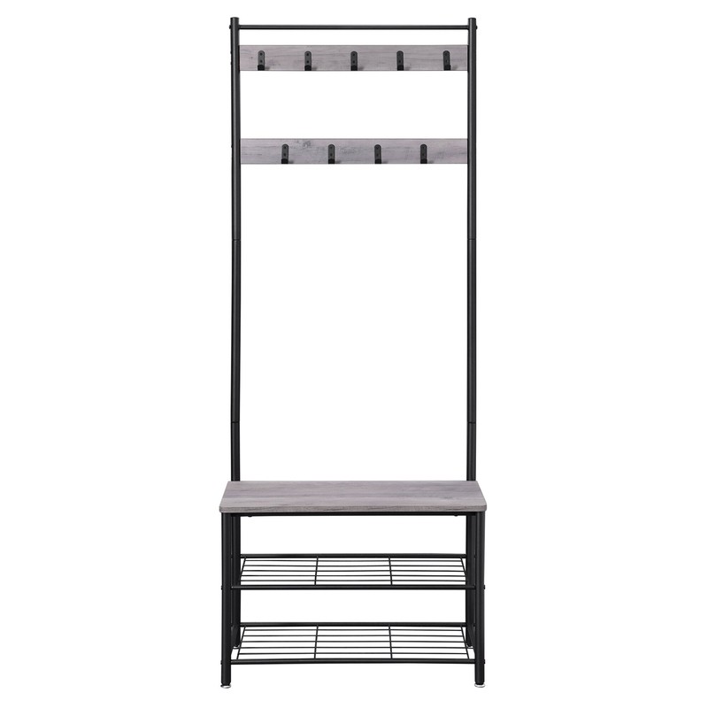 Parke 27.6'' Wide Hall Tree with Bench and Shoe Storage