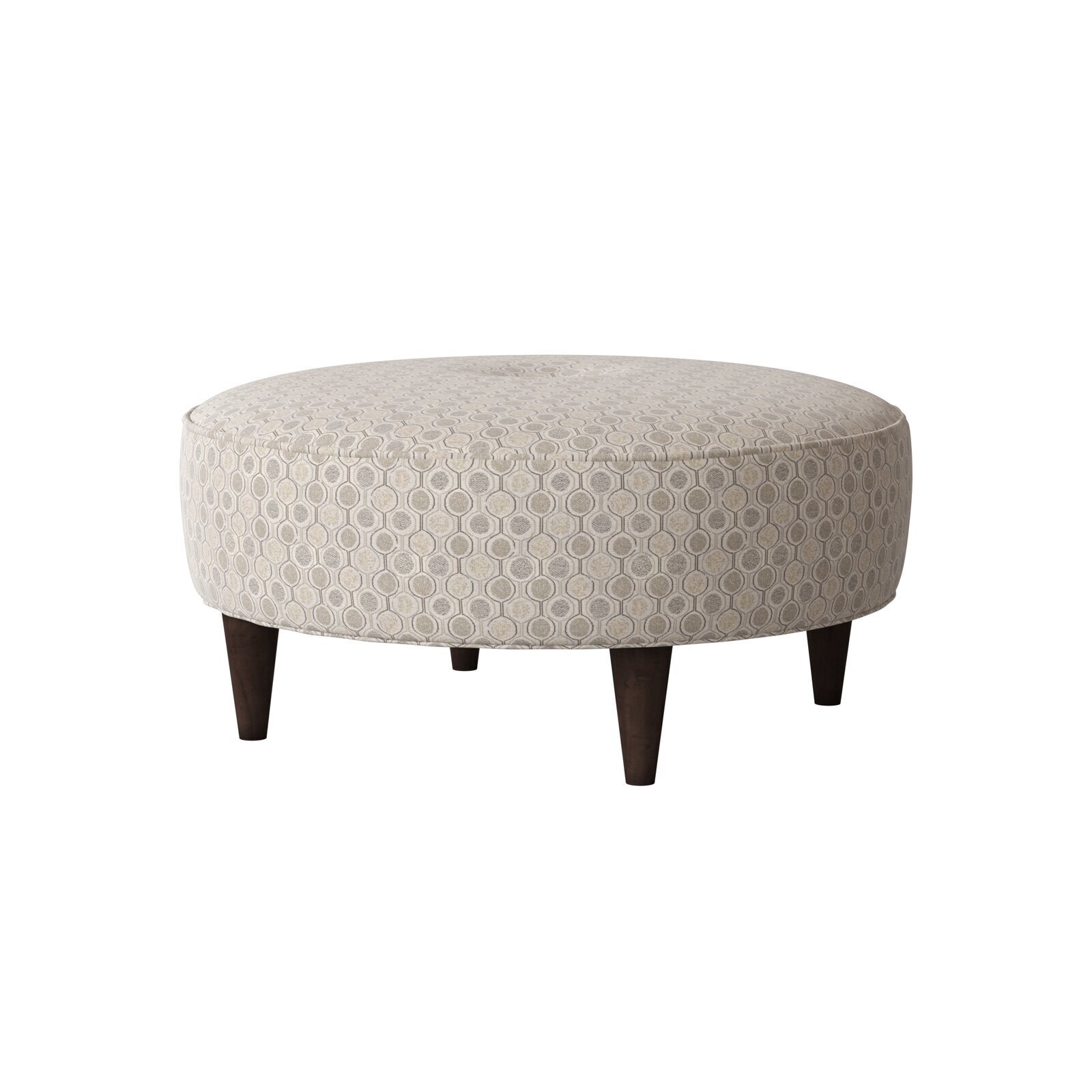 Patterned Round Fabric Coffee Table