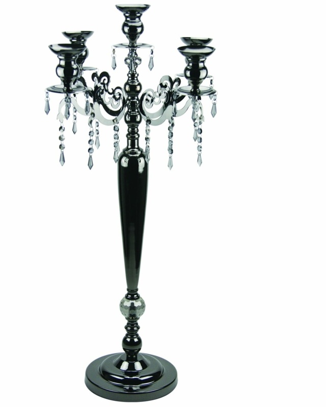 Pearlized Crystal Candelabra