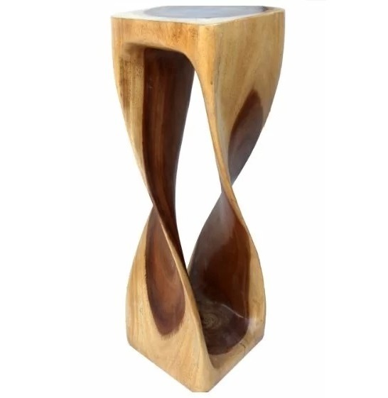 Pedestal Plant Stand Design in Wood