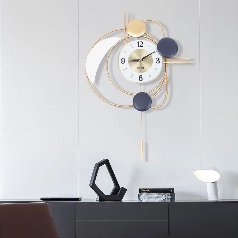 Pendulum Art Deco Clock Wall
