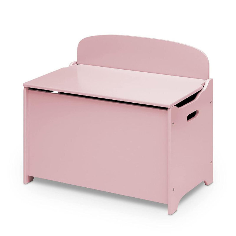 Pink Solid Wood Toy Chest