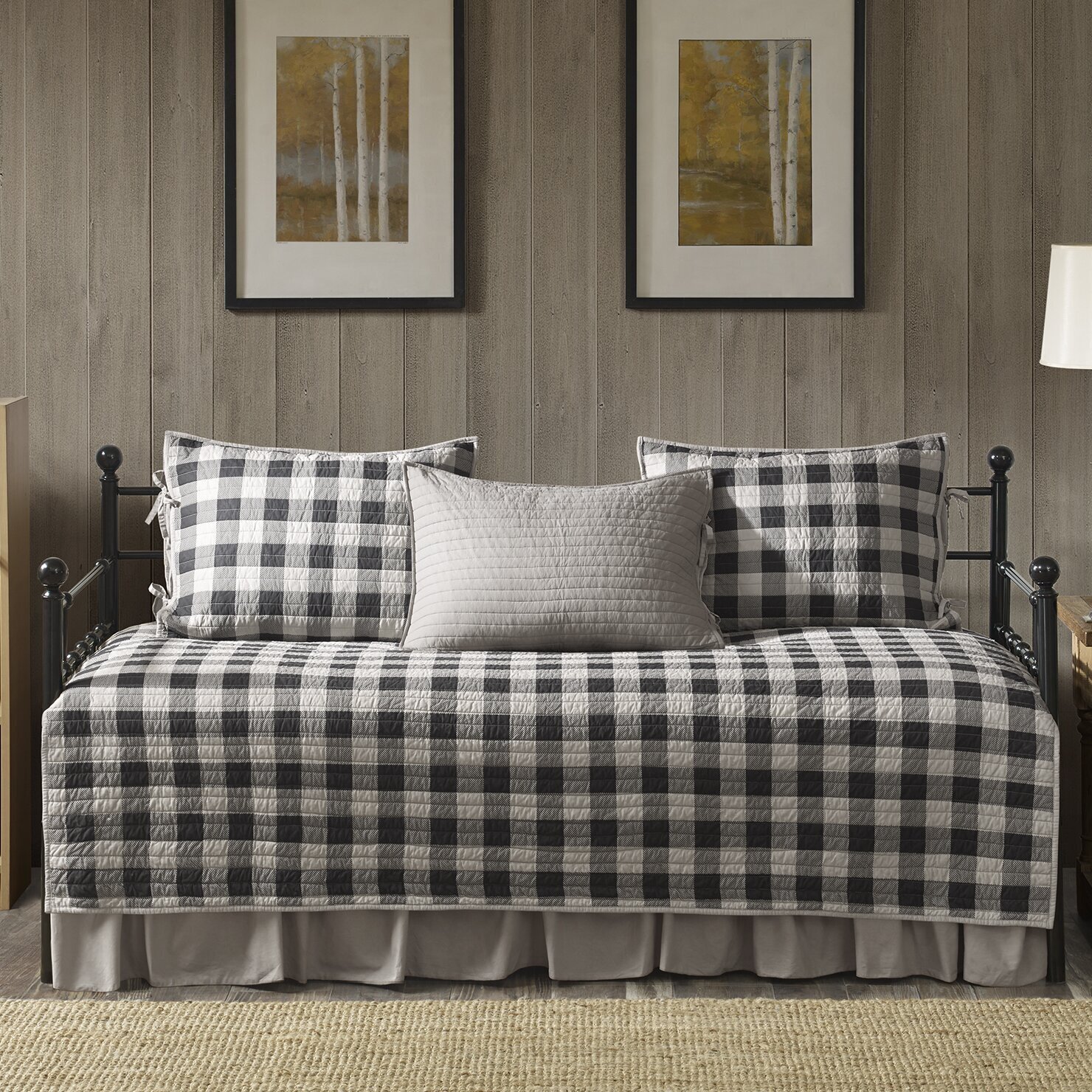 Plaid Daybed Set
