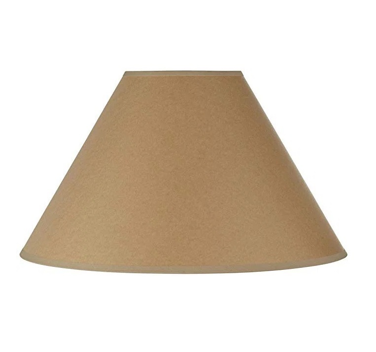 Plain parchment lamp shade
