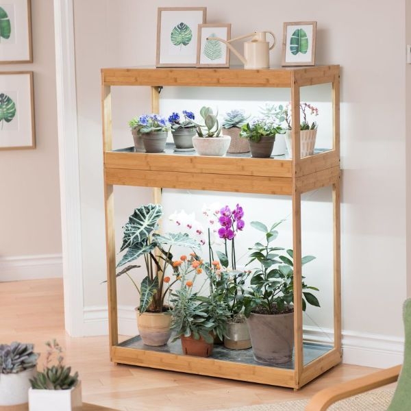 plant stand with light plant stand with light