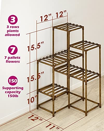Plant Stands Indoor Outdoor Corner Shelf Plant Shelves Indoor Plant Holder for Living 7-Tier Corner Stands Room Outdoor Plant Rack Indoor Multiple Plants Patio Balcony Garden