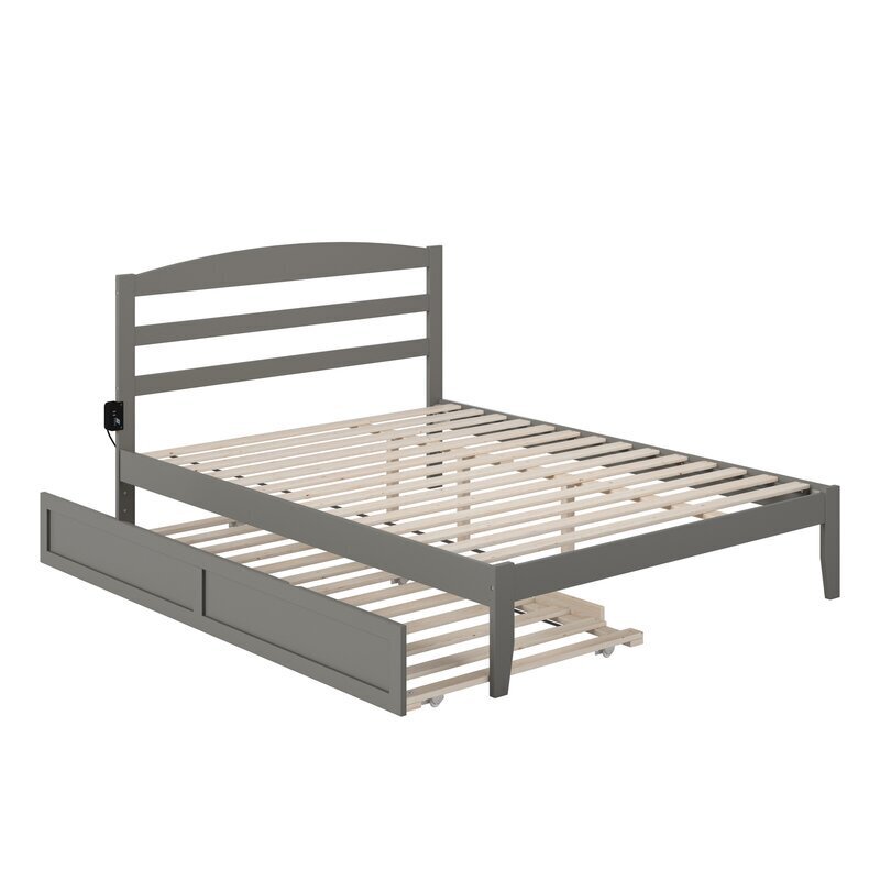 Platform Queen Bed With Pull Out Bed Underneath