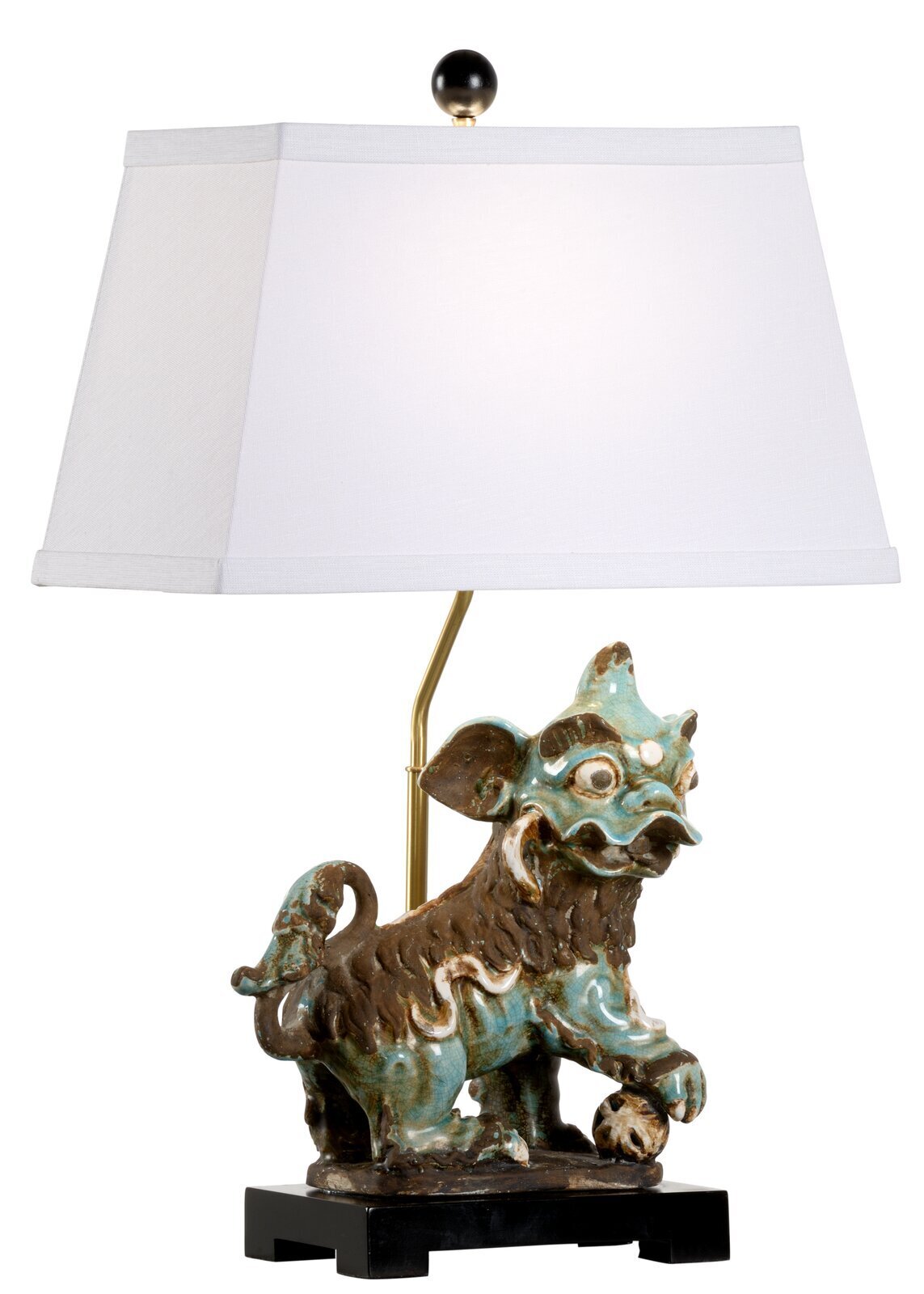 Playful Vintage Foo Dog Lamp
