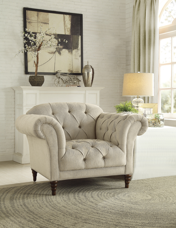 Pleasant Plains 47.25'' Wide Tufted Chair And A Half