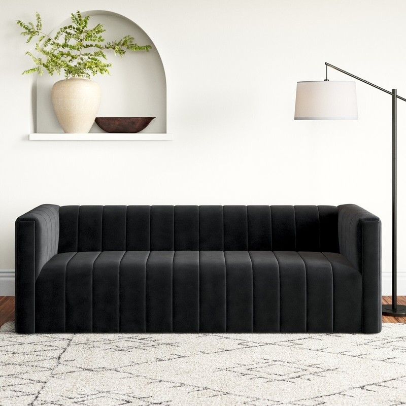 Black Velvet Sofa Ideas on Foter