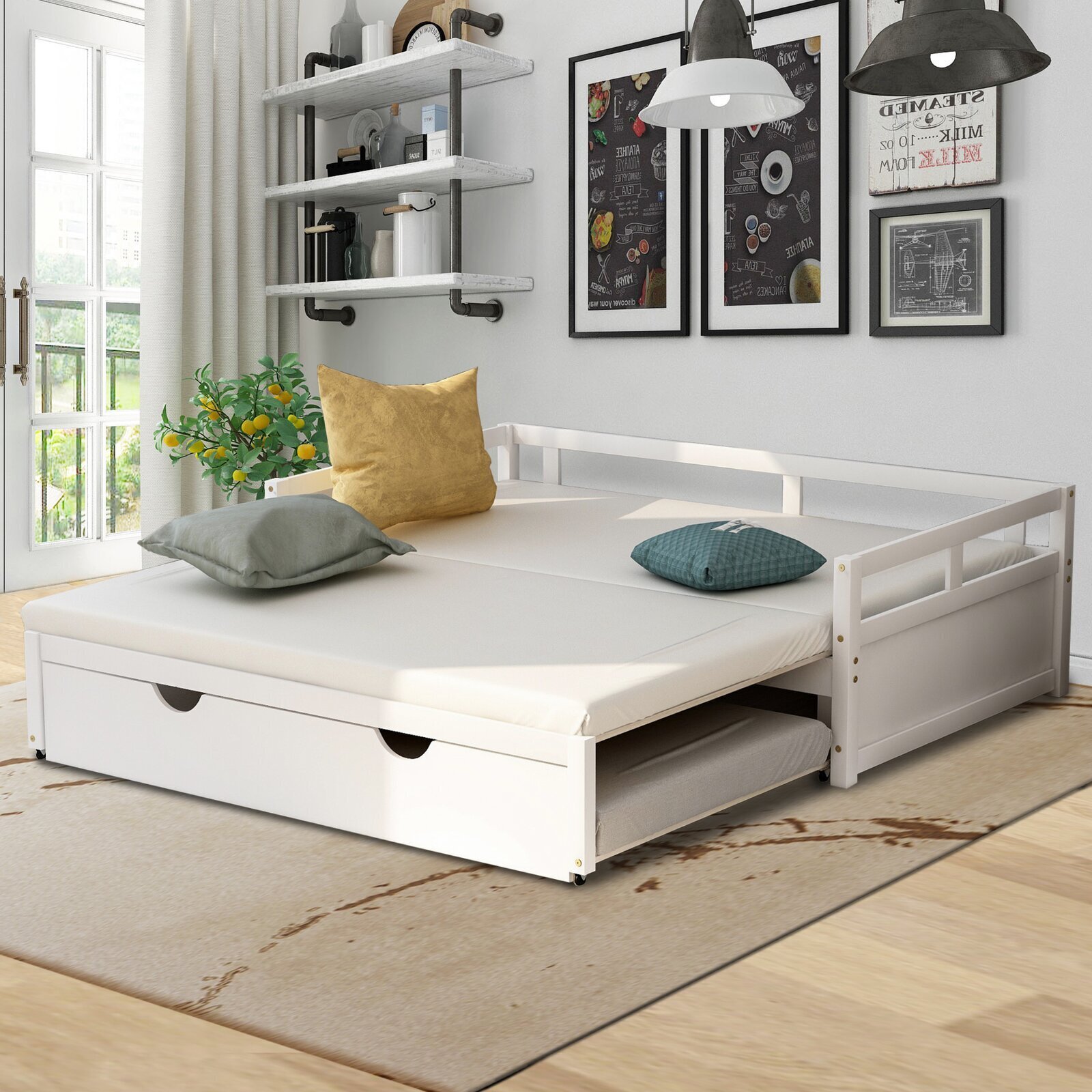 Pop Out Triple Trundle Bed