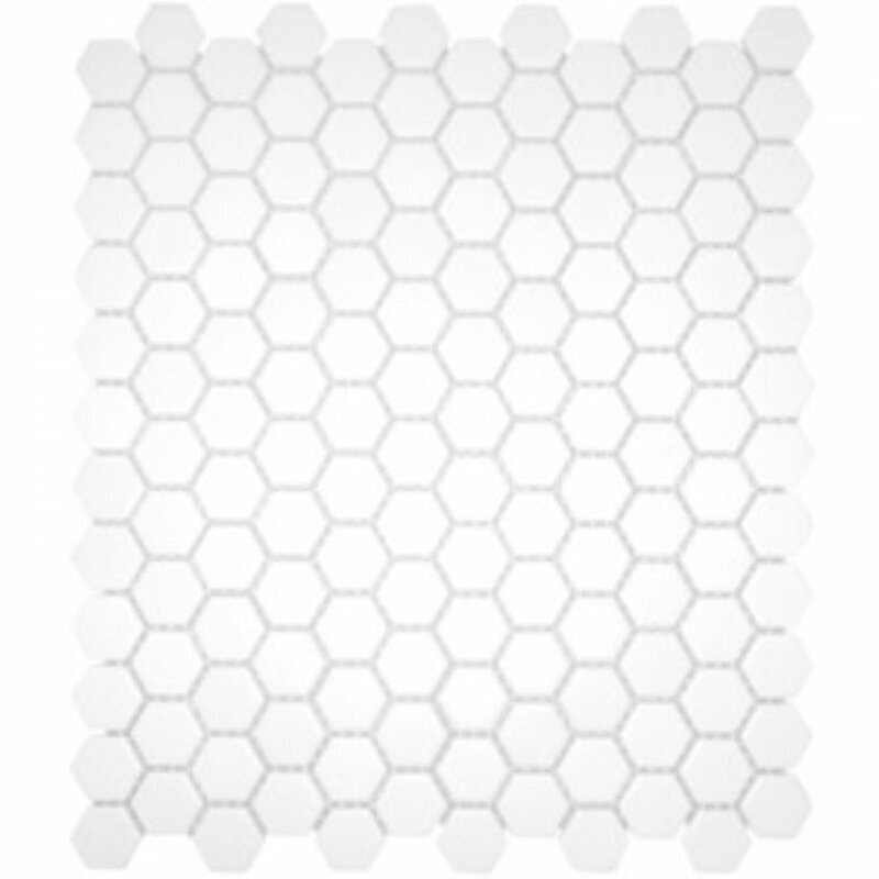 Porcelain Hexagon Tile Backsplash