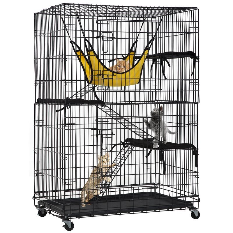 Portable 3 Tier Cattery Cage