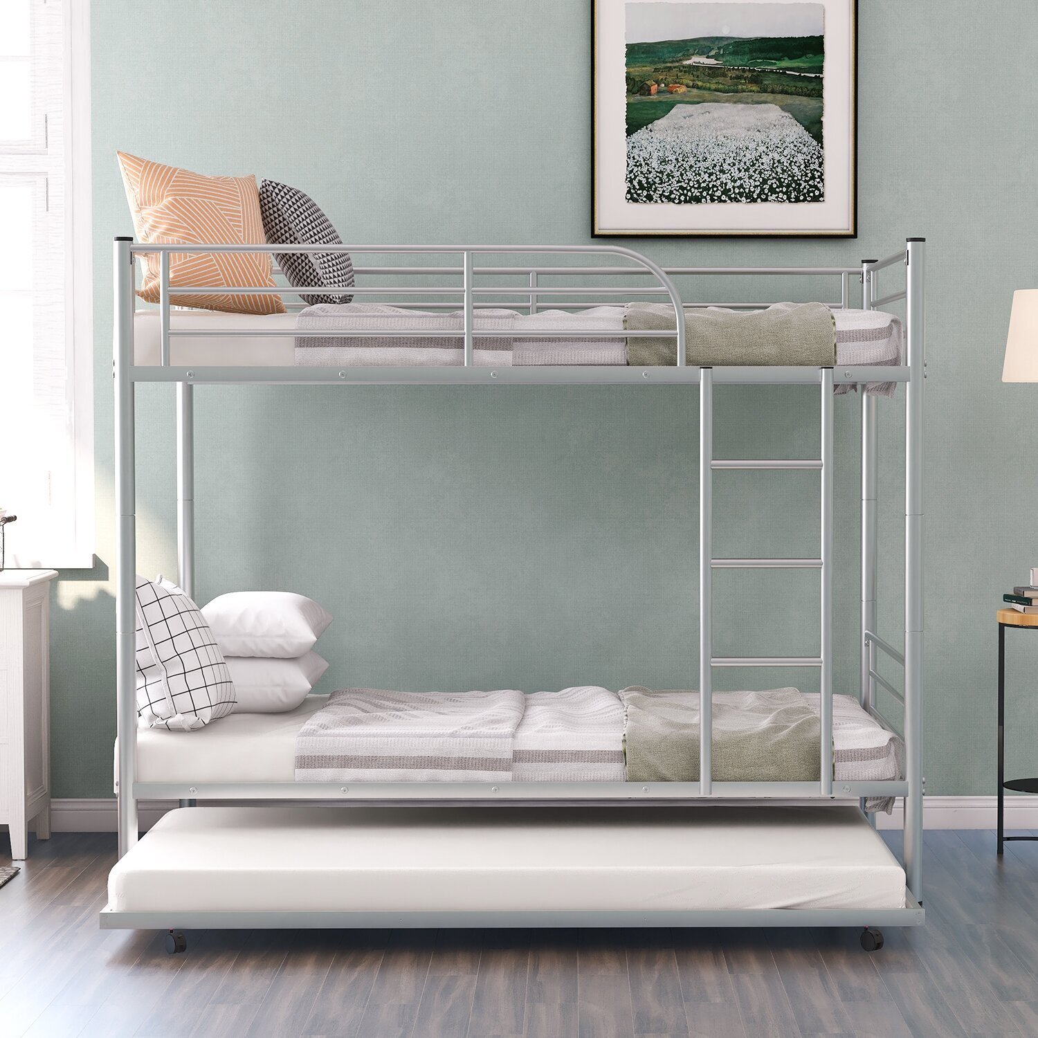 Practical Triple Loft Bed With Trundle