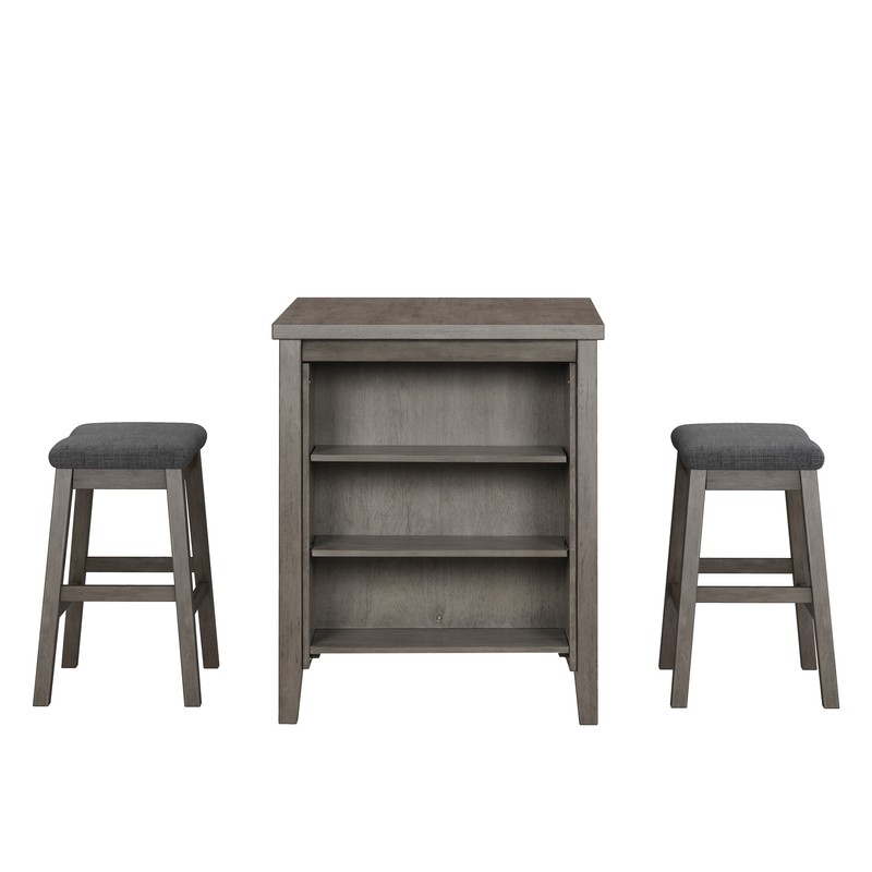Prasad 2 - Person Counter Height Breakfast Nook Dining Set