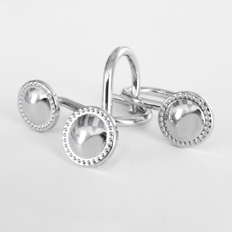 Premium Button Shower Curtain Hooks
