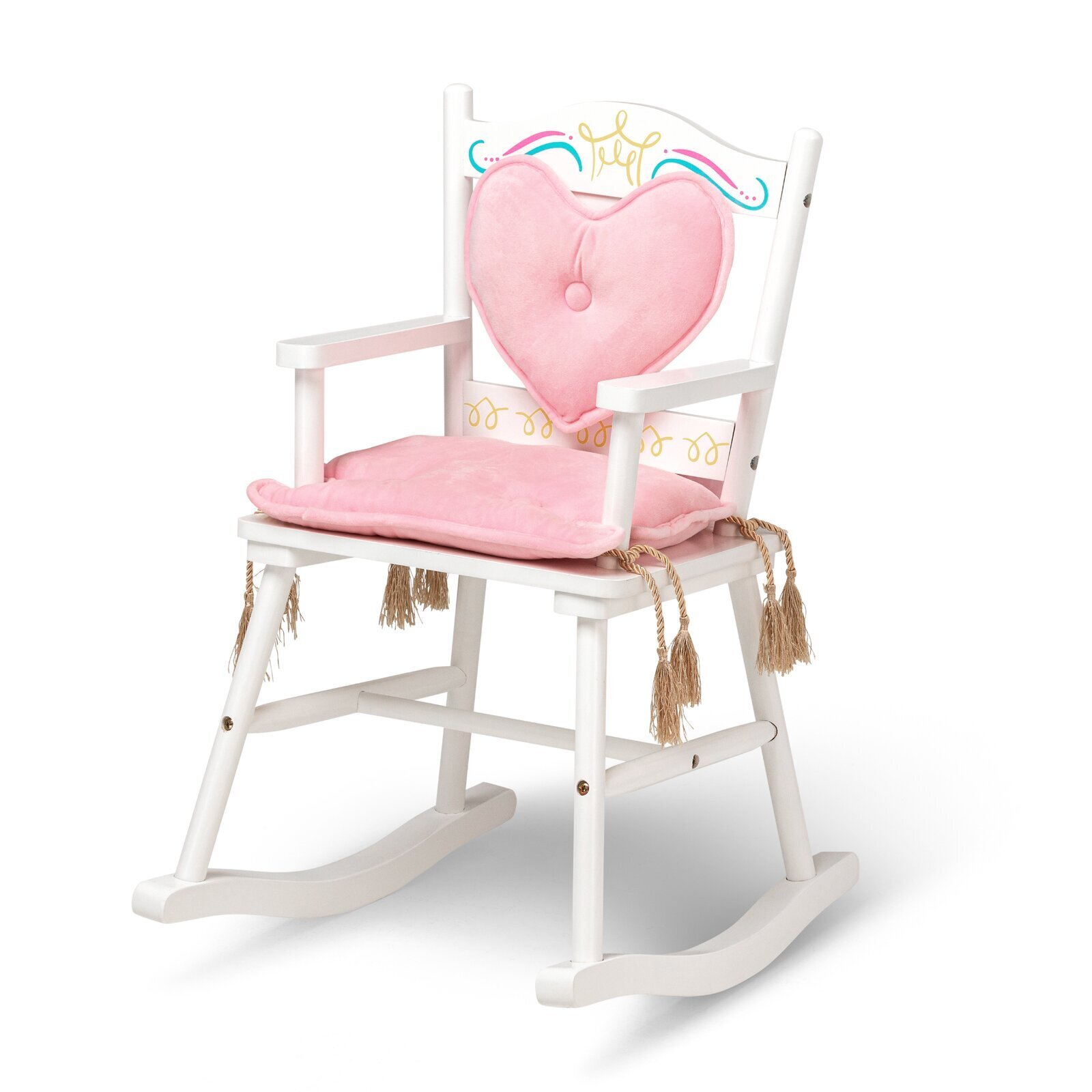Suitable for 1 to 4 Years Old Blessing2220 Classic Kids Rocking Chair Pink Indoor or Outdoor Porch Rocker Wood 