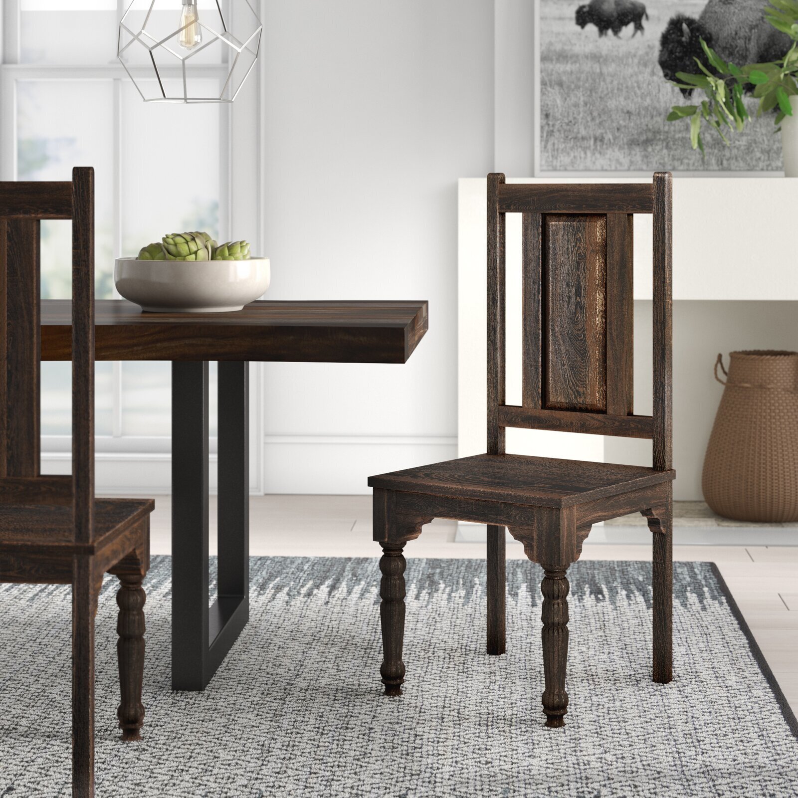 Purposefully Distressed Rustic Dining Chairs