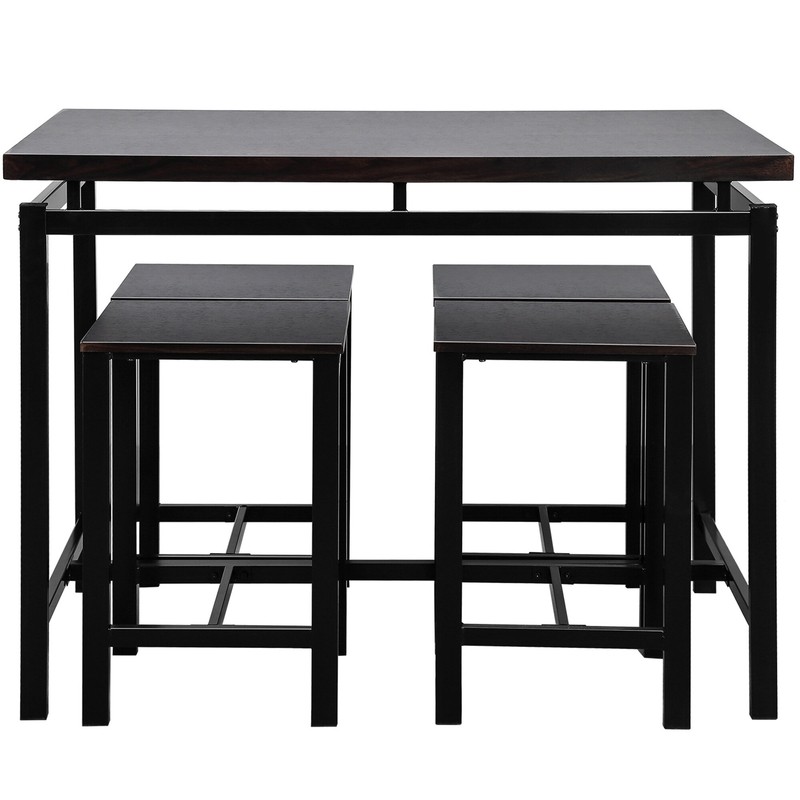 Quanise 4 - Person Counter Height Breakfast Nook Dining Set