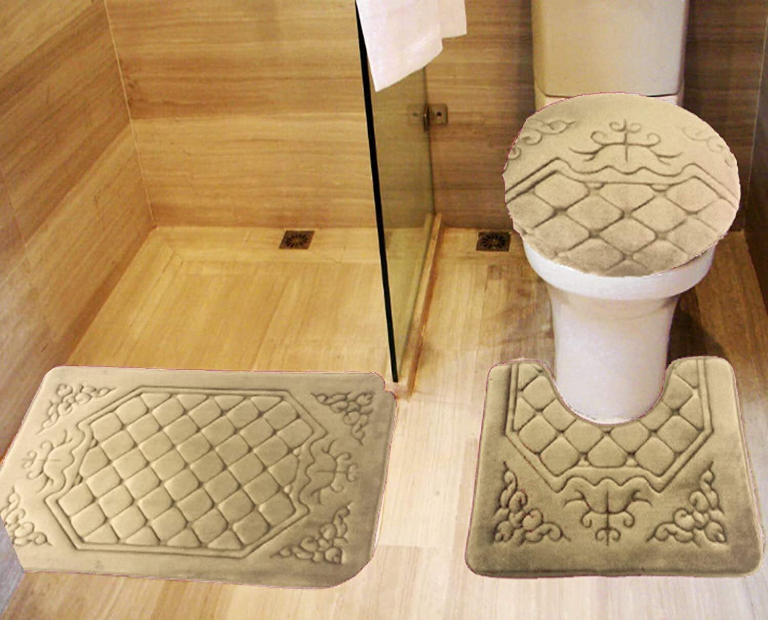 Quilted Decorative Toilet Seat Cover