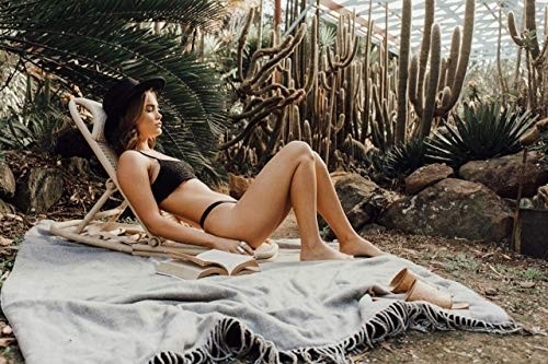 Rattan Folding, Portable Beach Chair, Wicker, Cane, Bamboo Lounger. Rattan Lawn, Floor, Pool Lounger, sunbed, Deck Chair