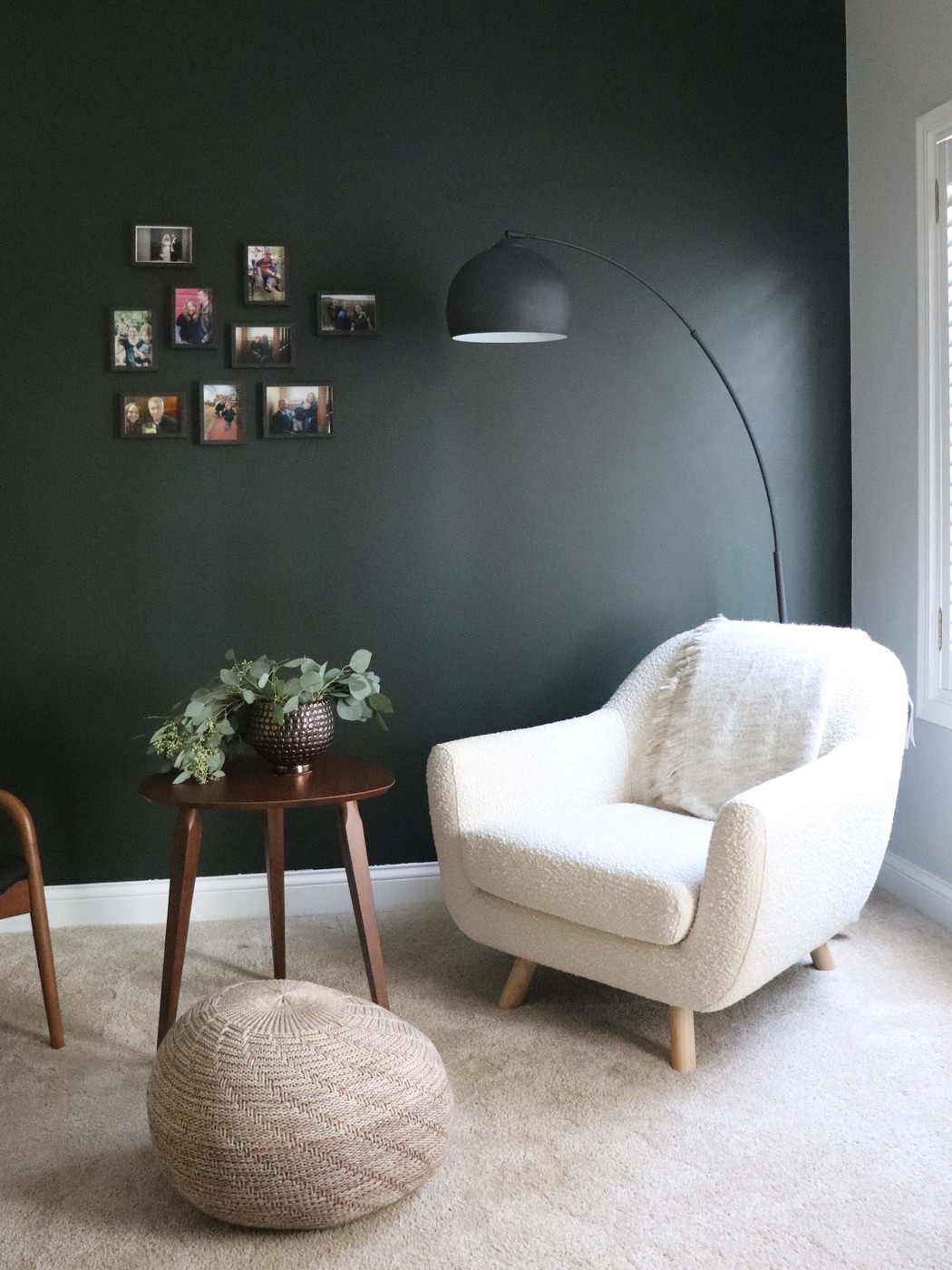 Reading Nook With Dark Green Wall ?s=art