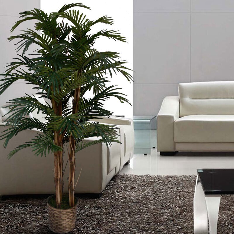 Realistic Silk Floor Palm Fake Tree