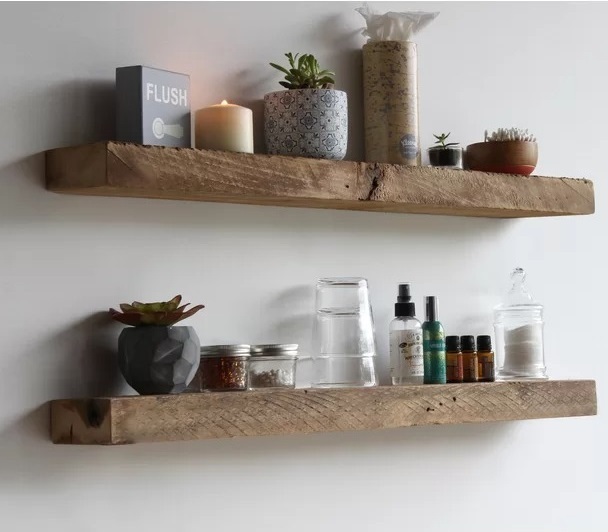 Reclaimed Wood  Shelves for Wall