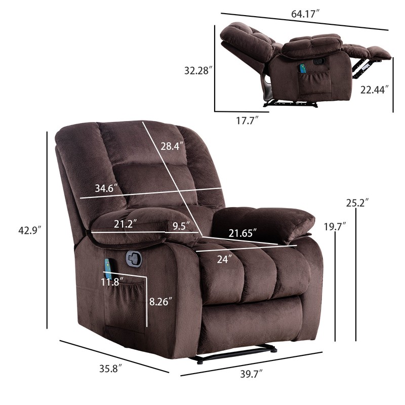 Reclining Heated Massage Chair