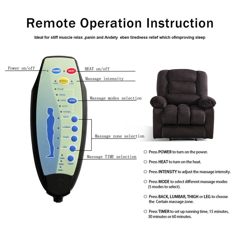 Reclining Heated Massage Chair