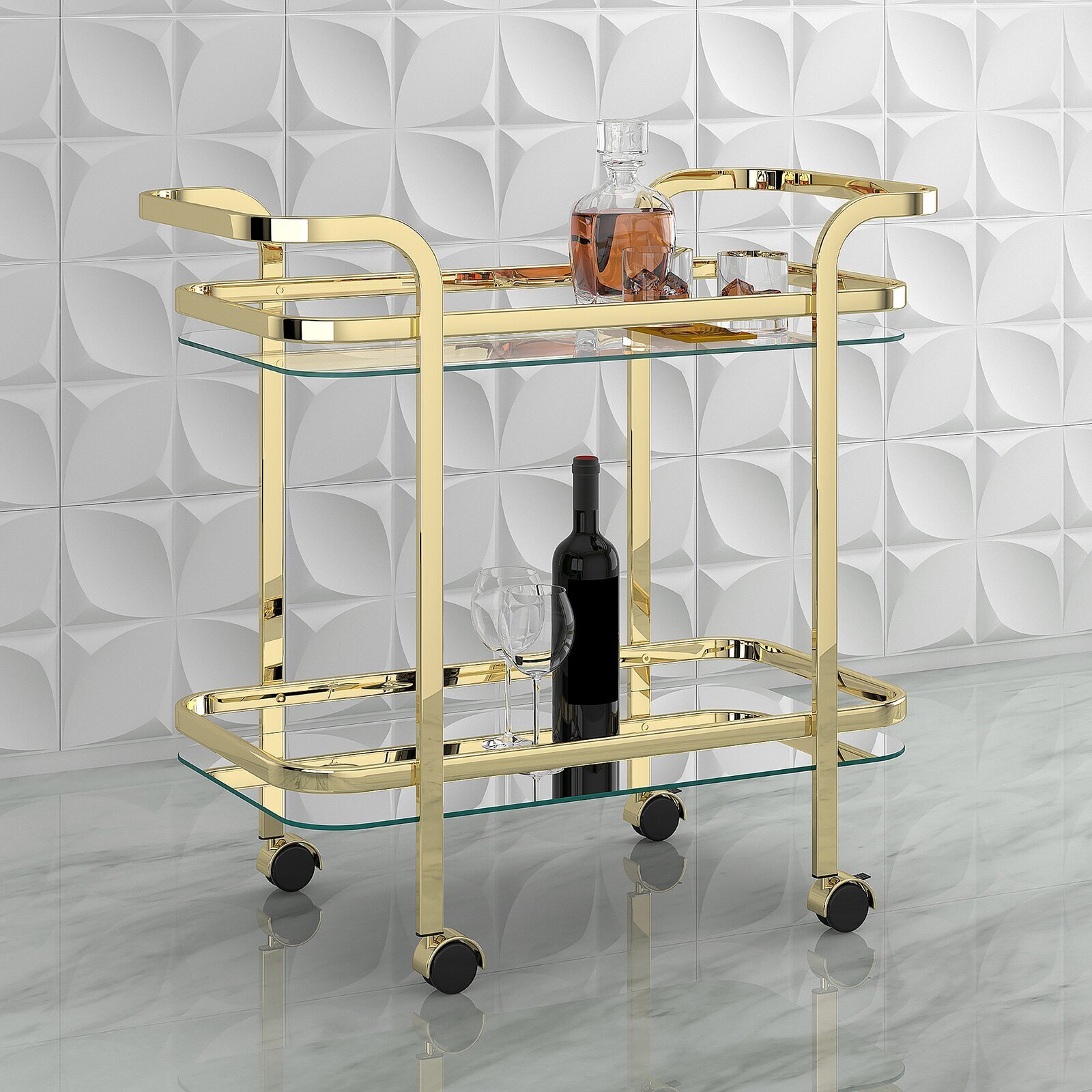 Rectangular Bar Cart