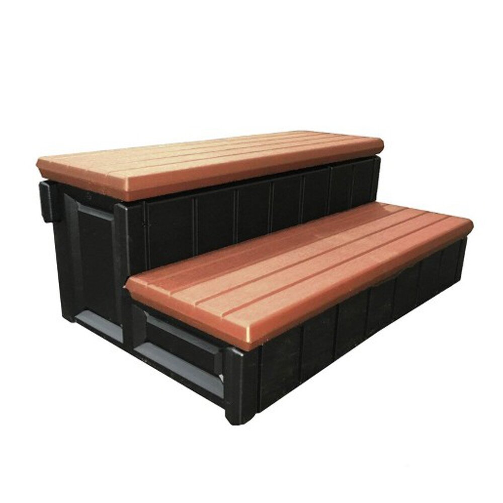 Resin Hot Tub Steps With Storage