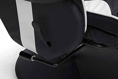RESPAWN RSP-900 Racing Style, Reclining Gaming Chair, 35.04" - 51.18" D x 30.71" W x 37.01" - 44.88" H, White