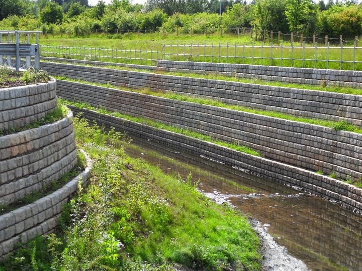 retaining wall garden brick on a water feature retaining wall garden brick on a water feature