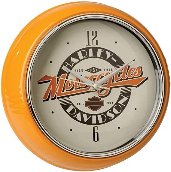 Retro Harley Davidson Clock