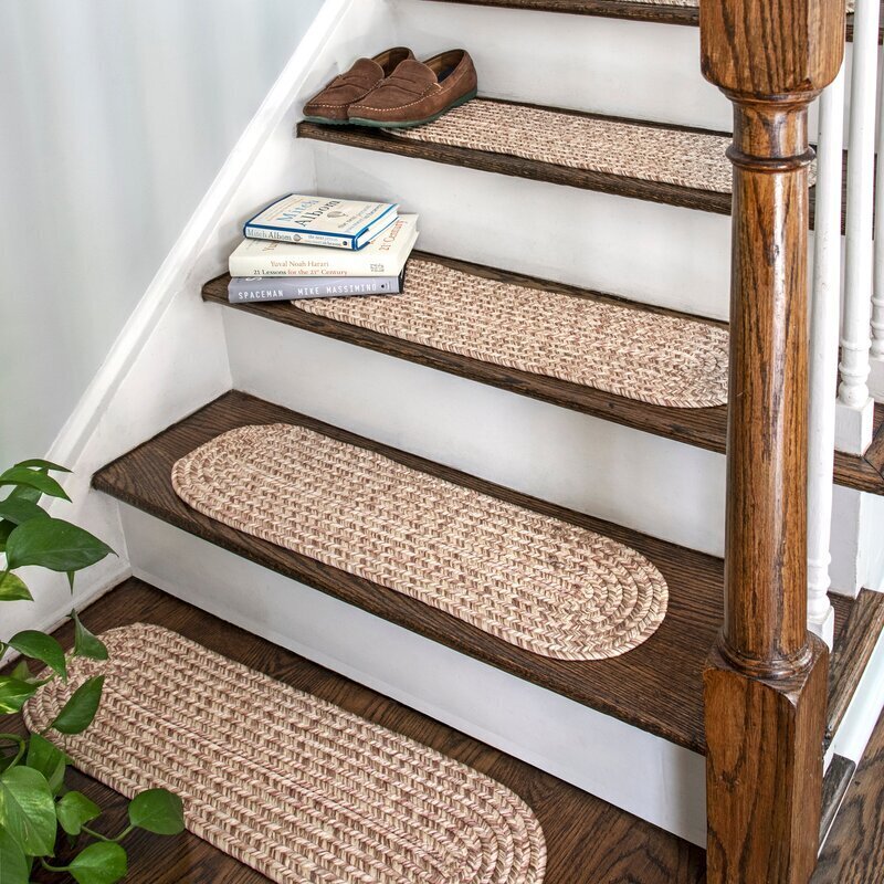 13 Stair Treads, Non Slip Carpet Pads