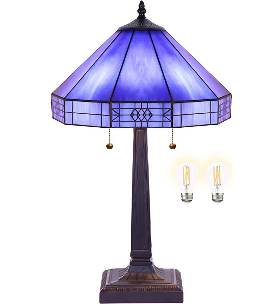 Retro Style Purple Tiffany Lamp