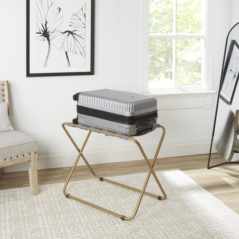 Rhys Folding Metal Luggage Rack