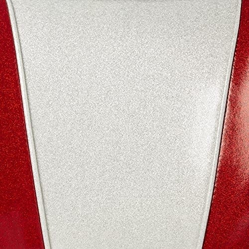 Richardson Seating Retro V-Back Diner Chair with 2" Box Seat, Glitter Sparkle Red/Glitter Silver