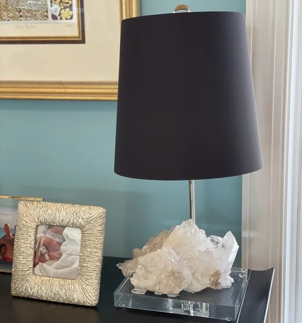 Rock Crystal Quartz Lamp