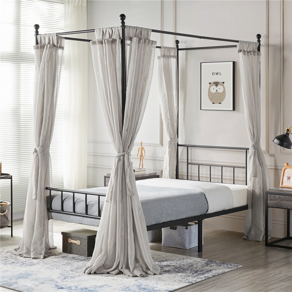 Romantic Twin Poster Bed