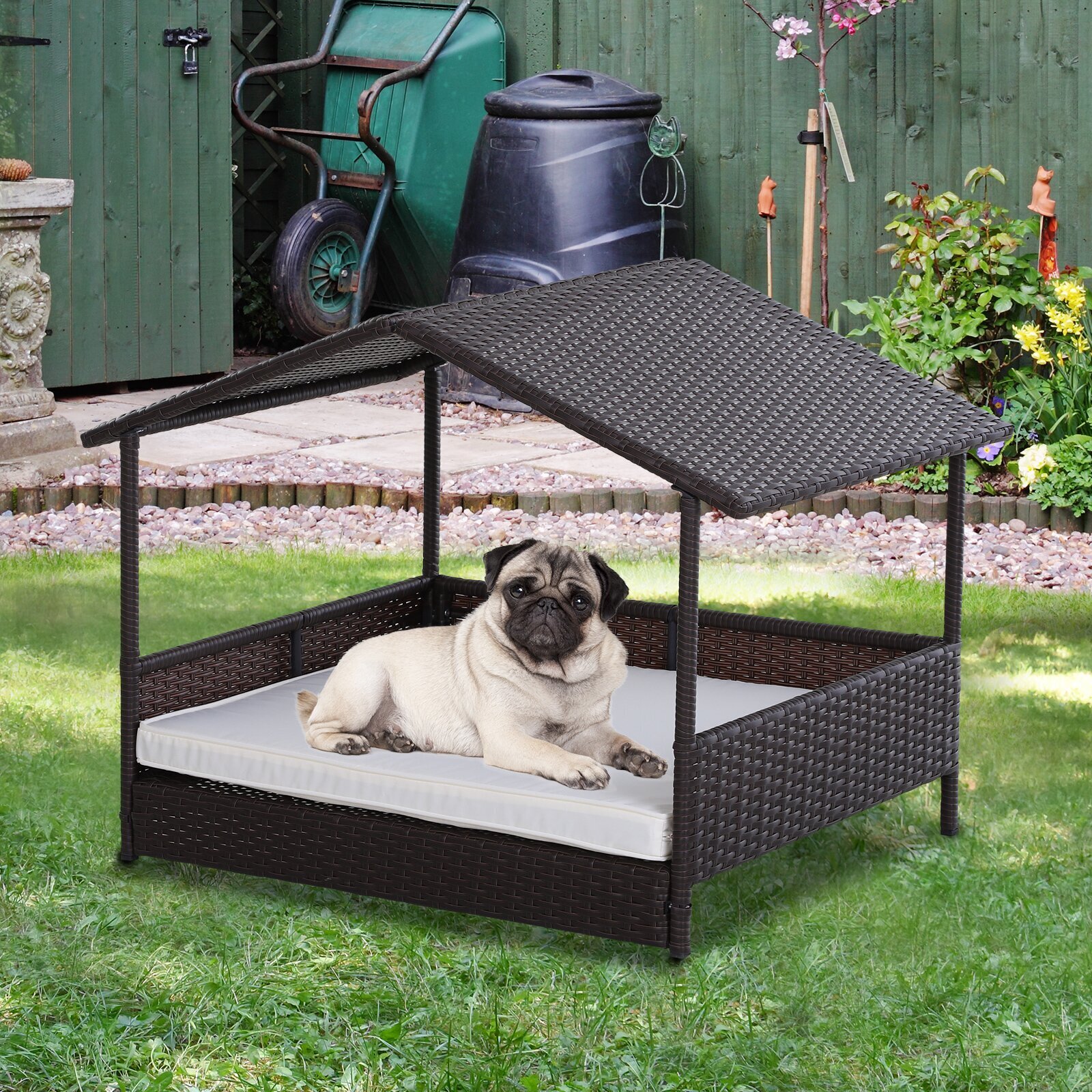 Roofed Dog Bed