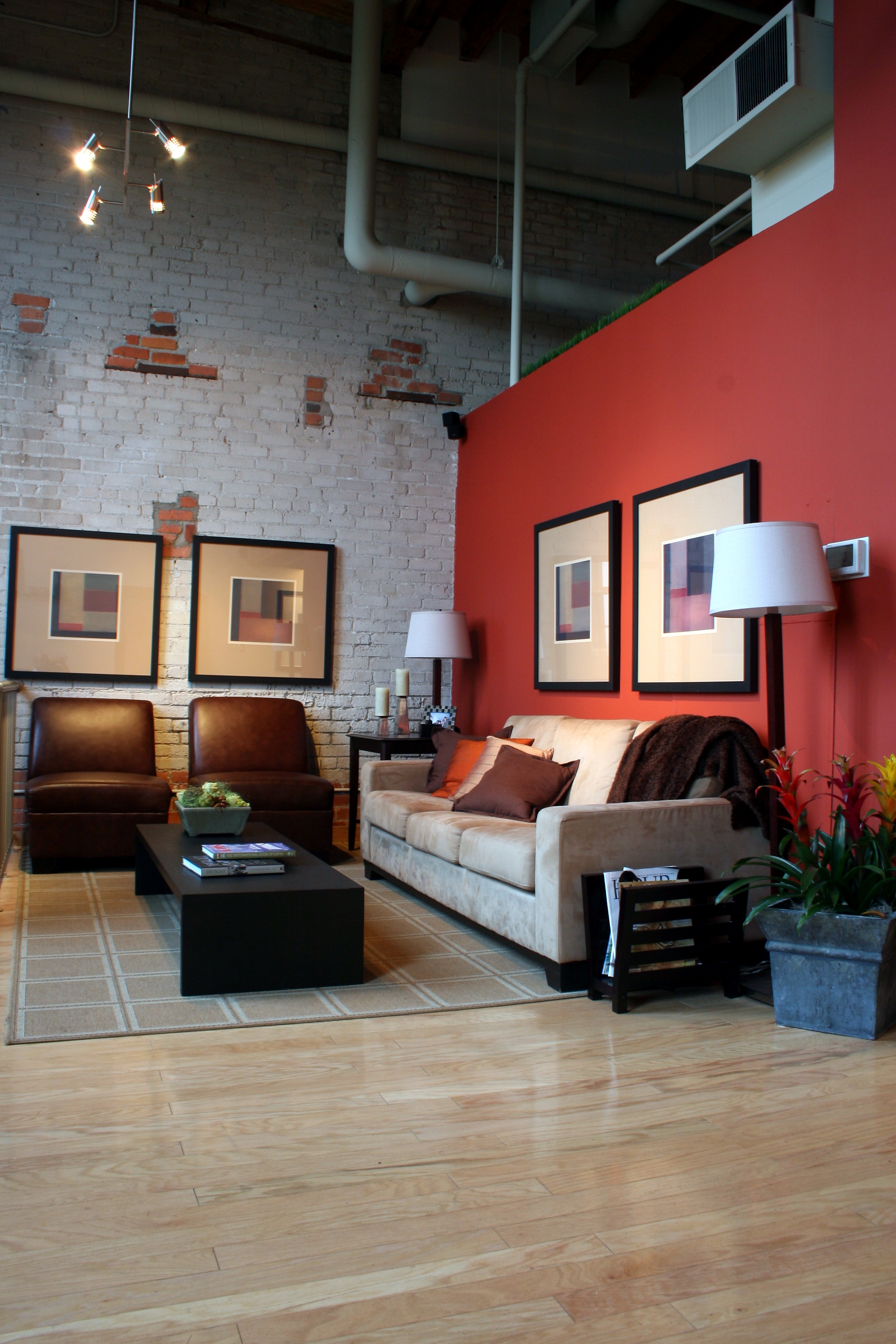 Room With Unique Matching Wall Art