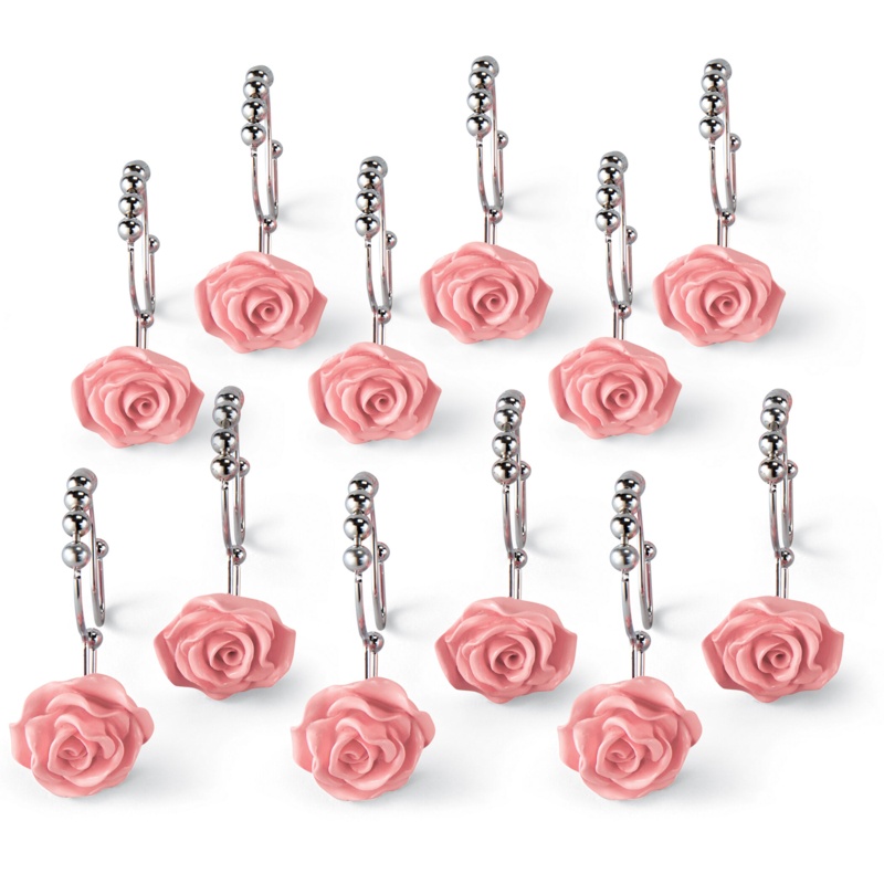 Rose Shower Curtain Hooks