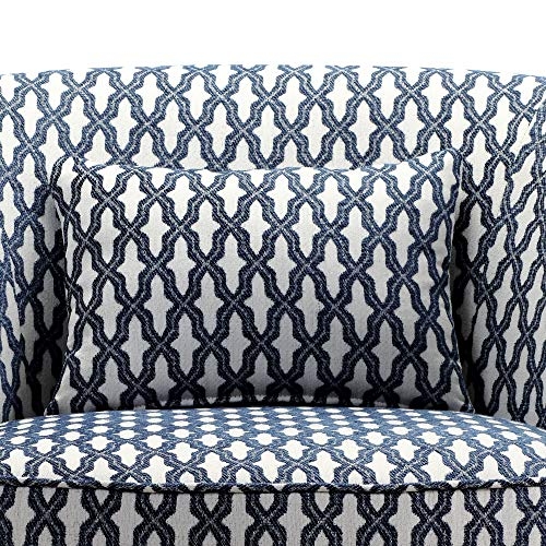 Rosevera Hearst Swivel accent chair, Navy