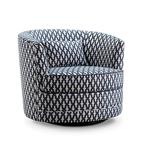 Rosevera Hearst Swivel accent chair, Navy