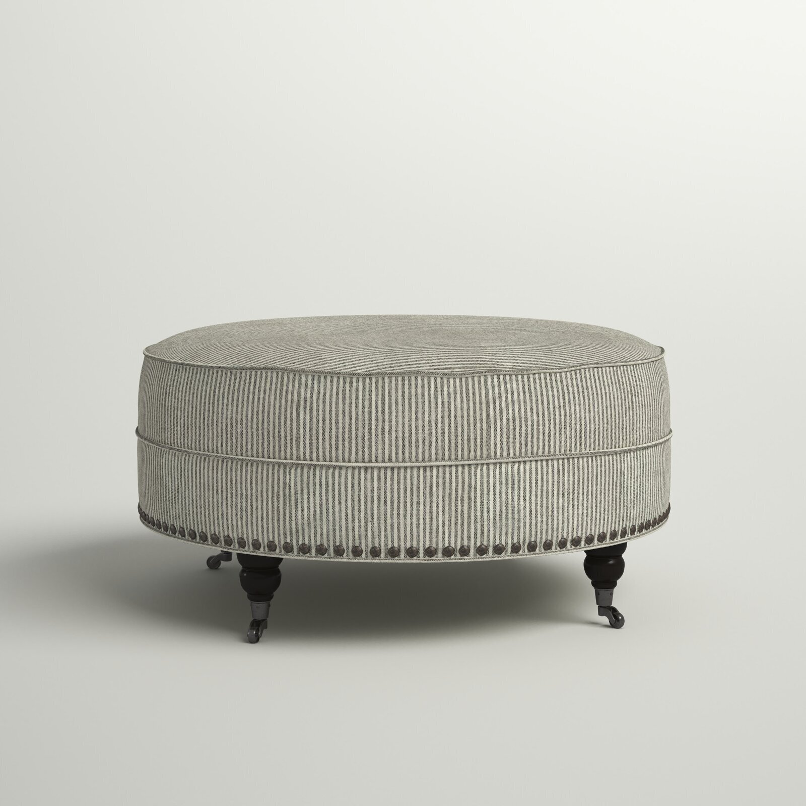 Round Coffee Table Ottoman With Wheels