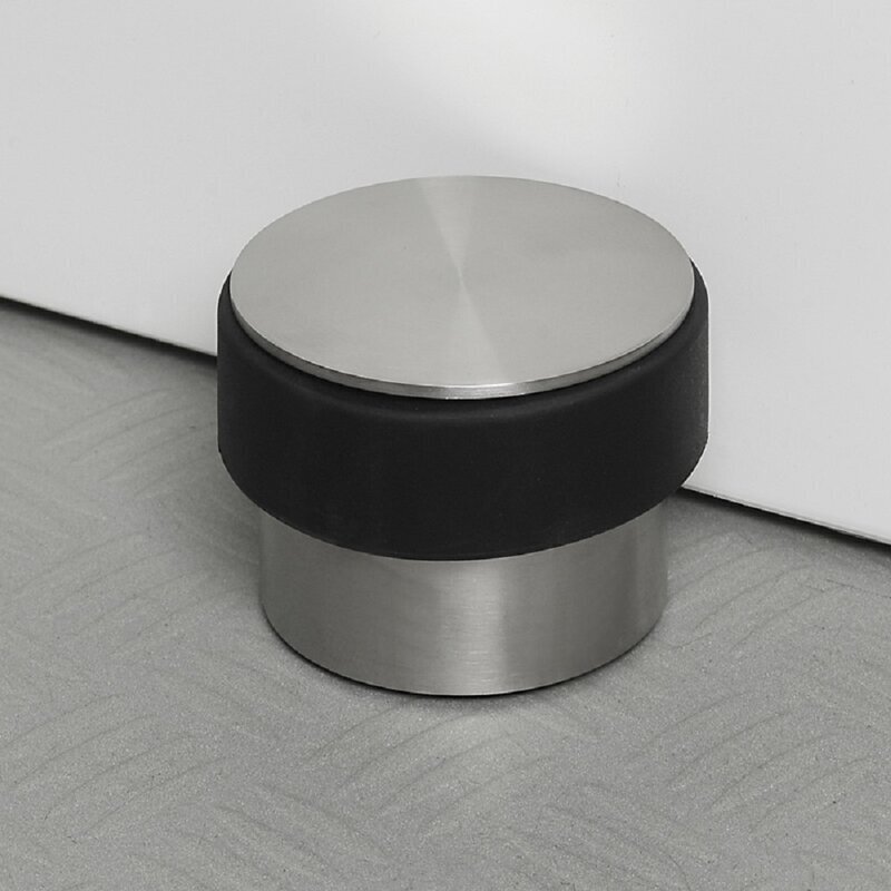 White Cylinder Door Stopper Heavy Concrete Door Stop Gift 