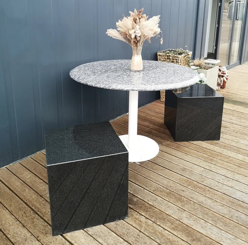 Round Outdoor Granite Table
